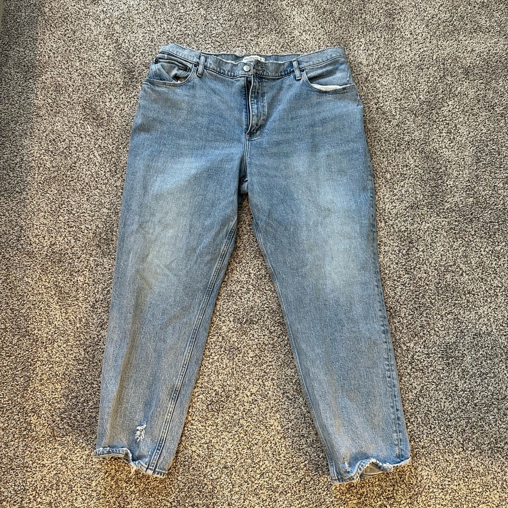 Abercrombie Curve Love 90 straight ultra high rise size 34 or 18 short